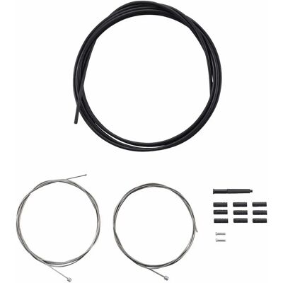 Shimano Mountain Bike Gear Cable Set - Black - Gear Cables Shimano Mountain Bike Gear Cable Set - Black - Gear Cables