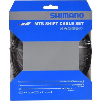 Shimano Mountain Bike Gear Cable Set - Black - Gear Cables Shimano Mountain Bike Gear Cable Set - Black - Gear Cables
