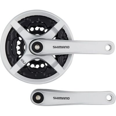Ensemble de pédalier Shimano FC-TY501 6/7/8 vitesses - Argent Ensemble de pédalier Shimano FC-TY501 6/7/8 vitesses - Argent