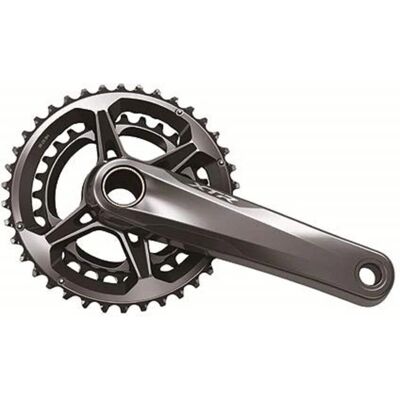 Boîtier de pédalier Shimano XTR M9120 12 vitesses - Gris - 38/28t 170mm - Publicité Boîtier de pédalier Shimano XTR M9120 12 vitesses - Gris - 38/28t 170mm - Publicité
