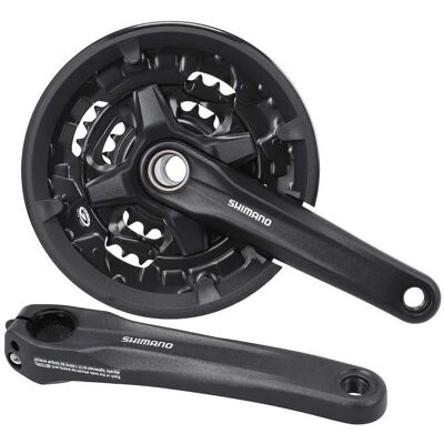 Shimano Bike Crankset 3x9 Speed - Black - Mountain Bike Shimano Bike Crankset 3x9 Speed - Black - Mountain Bike