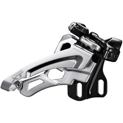 Deragliatore Anteriore Shimano XT M8000 E 3x11 Velocità - Nero/Argento - MTB Deragliatore Anteriore Shimano XT M8000 E 3x11 Velocità - Nero/Argento - MTB