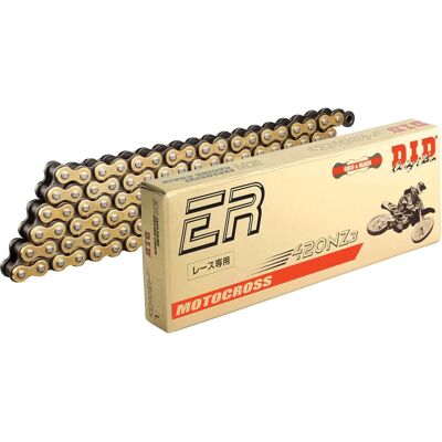 Cadena de Bicicleta DID 420nz3 - Oro y Negro - 140 Enlaces Cadena de Bicicleta DID 420nz3 - Oro y Negro - 140 Enlaces