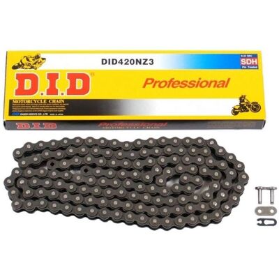 D.I.D 420NZ3 Drive Chain - Reinforced, Steel / Black D.I.D 420NZ3 Drive Chain - Reinforced, Steel / Black