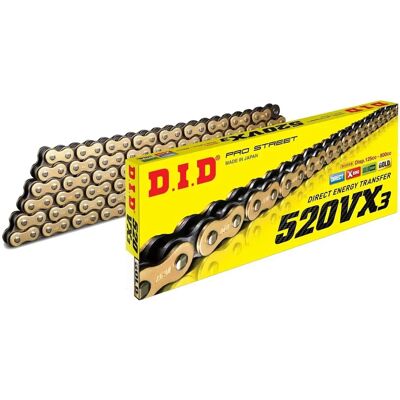 D.I.D 520VX3 Gold Black Drive Chain - Drive Chain D.I.D 520VX3 Gold Black Drive Chain - Drive Chain