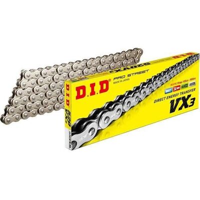 D.I.D. - 520VX3 - 118 links - X-Ring Silver - Chain D.I.D. - 520VX3 - 118 links - X-Ring Silver - Chain