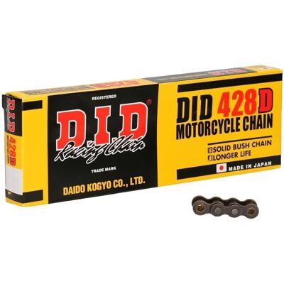D.I.D 428d Kette - 142 Glieder, Standard, Schwarz - Antriebskette D.I.D 428d Kette - 142 Glieder, Standard, Schwarz - Antriebskette