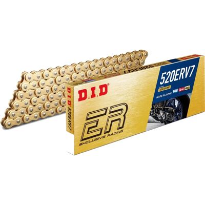 D.I.D Gold 520ERV7 X-Ring Drive Chain - Motorcycle Racing Chain D.I.D Gold 520ERV7 X-Ring Drive Chain - Motorcycle Racing Chain