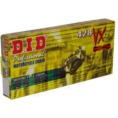 Catena moto DID 428VXGBX120FB - Oro/Nero - 120 Maglie - Strada/ATV Catena moto DID 428VXGBX120FB - Oro/Nero - 120 Maglie - Strada/ATV