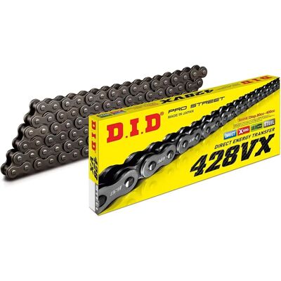 D.I.D Gold 428 VX Kette - X-Ring, 136 Glieder, Clipverschluss D.I.D Gold 428 VX Kette - X-Ring, 136 Glieder, Clipverschluss