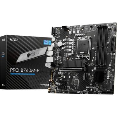 MSI PRO B760M-P Hovedkort - Intel B760, Micro ATX, DDR4 MSI PRO B760M-P Hovedkort - Intel B760, Micro ATX, DDR4