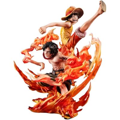 Megahouse Luffy & Ace Bond Limited Figurine - 25cm - P.O.P Megahouse Luffy & Ace Bond Limited Figurine - 25cm - P.O.P