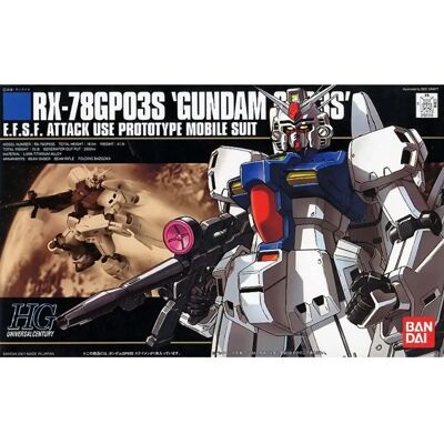 Kit de Modèle Gundam RX-78GP03S de Bandai - Échelle 1/144 - Série HGUC - Publicité Kit de Modèle Gundam RX-78GP03S de Bandai - Échelle 1/144 - Série HGUC - Publicité