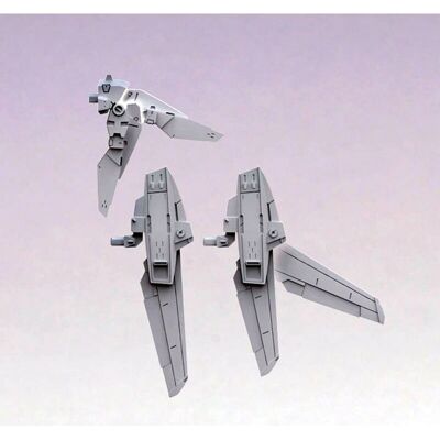 Pièces de construction Bandai MS Wing 01 - Série de robots japonaise - Publicité Pièces de construction Bandai MS Wing 01 - Série de robots japonaise - Publicité