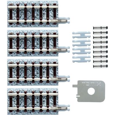 TOMYTEC Brand Model Railway Joiner Track Set - Rail Joint N Gauge 4 pcs TOMYTEC Brand Model Railway Joiner Track Set - Rail Joint N Gauge 4 pcs