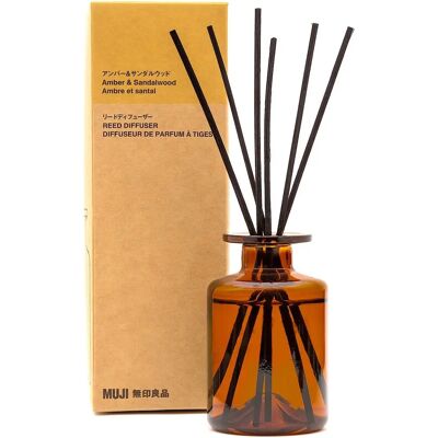 Muji - Diffuseur Ambre et Bois de Santal - 175 ml - Reed Diffuser - Publicité Muji - Diffuseur Ambre et Bois de Santal - 175 ml - Reed Diffuser - Publicité