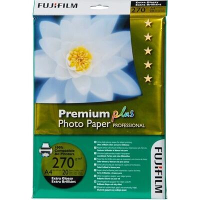 Carta Fotografica Fujifilm Premium Plus 10x15cm - Lucida, 20 Fogli Carta Fotografica Fujifilm Premium Plus 10x15cm - Lucida, 20 Fogli