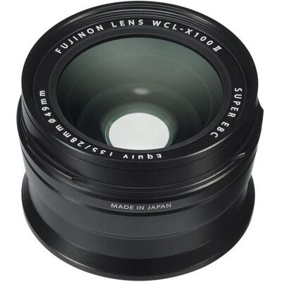 Fujifilm WCL-X100 II Lens Converter - Black - for X100 Series Fujifilm WCL-X100 II Lens Converter - Black - for X100 Series