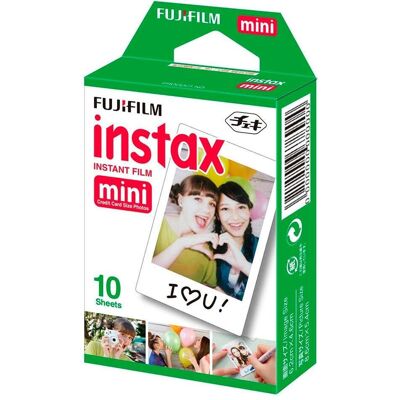 Fujifilm Instax Mini Valkoinen 10 Lehteä - Film Fujifilm Instax Mini Valkoinen 10 Lehteä - Film