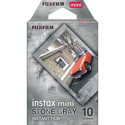 Fujifilm 16754043 Instax Mini Stone Grey Film - 10 Schuss Fujifilm 16754043 Instax Mini Stone Grey Film - 10 Schuss