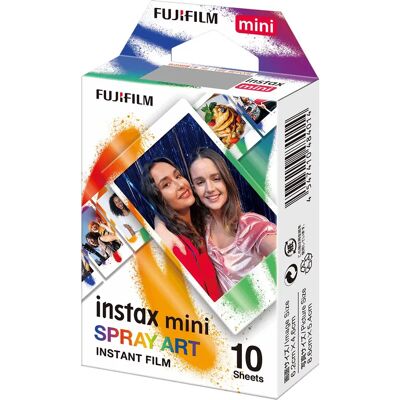 Fujifilm Instax Mini Spray Art Film - Mehrfarbig - 10 Blätter Fujifilm Instax Mini Spray Art Film - Mehrfarbig - 10 Blätter