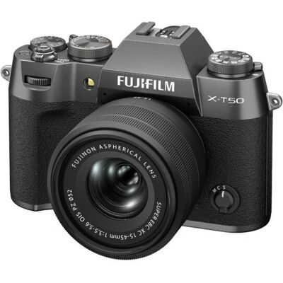 Fujifilm X-T50 - Kit 15-45mm Antrasiitti Fujifilm X-T50 - Kit 15-45mm Antrasiitti