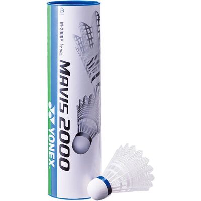 Yonex Mavis 2000 Badminton Shuttles - Vit - 6-pack Yonex Mavis 2000 Badminton Shuttles - Vit - 6-pack