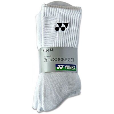 YONEX 265chy8422 Sukkahousut - Pakkaus 3 Valkoiset - Tennikseen & Badminton YONEX 265chy8422 Sukkahousut - Pakkaus 3 Valkoiset - Tennikseen & Badminton