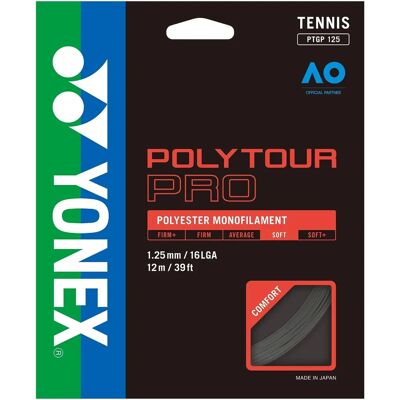 Yonex Poly Tour Pro 12m - Teniszszál - Fekete Yonex Poly Tour Pro 12m - Teniszszál - Fekete