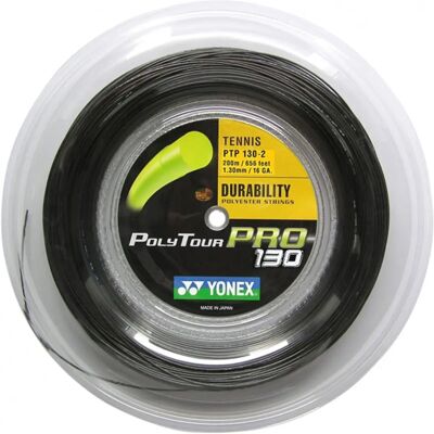 Cuerda de Tenis Yonex Polytour Pro 200 M - Negro Cuerda de Tenis Yonex Polytour Pro 200 M - Negro