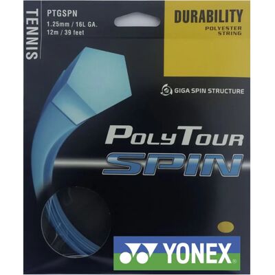 Yonex Poly Tour Spin - Tennisset - Blau - Kontrolle, Spin, Langlebigkeit Yonex Poly Tour Spin - Tennisset - Blau - Kontrolle, Spin, Langlebigkeit