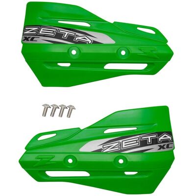 Protectores frontales para manillares Zeta - Verde Protectores frontales para manillares Zeta - Verde