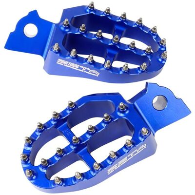 Repose-pieds en aluminium bleu Yamaha YZ, WR, YZF - Repose-pieds - Publicité Repose-pieds en aluminium bleu Yamaha YZ, WR, YZF - Repose-pieds - Publicité