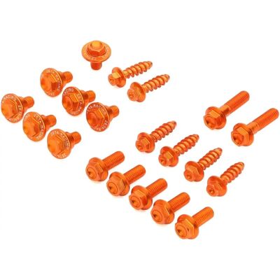 Kit de tornillos Zeta Plastics Ktm Exc-f 250/350/450/500 - Juego de tornillos, Naranja, Moto de campo Kit de tornillos Zeta Plastics Ktm Exc-f 250/350/450/500 - Juego de tornillos, Naranja, Moto de campo