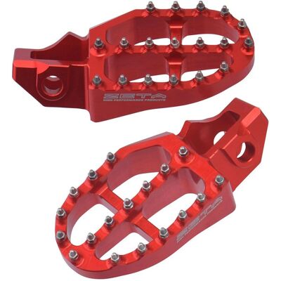 Reposes-pieds en aluminium ZETA pour KTM XC7XC-W, TC, TE, TX - Accessoires moto - Publicité Reposes-pieds en aluminium ZETA pour KTM XC7XC-W, TC, TE, TX - Accessoires moto - Publicité