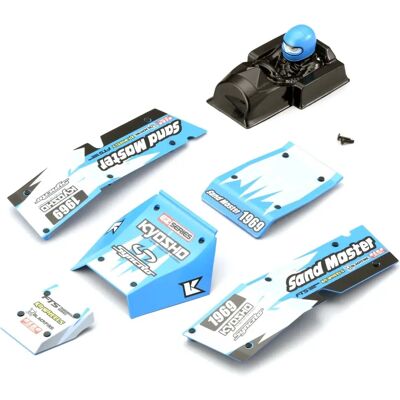 Kyosho Ensemble de Pièces de Carrosserie - Bleu - Sandmaster 1:10 EP - Pièces de Carrosserie - Publicité Kyosho Ensemble de Pièces de Carrosserie - Bleu - Sandmaster 1:10 EP - Pièces de Carrosserie - Publicité