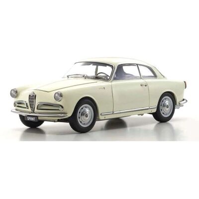 Kyosho Alfa Romeo Giuletta Sprint Coupe 1954 Biały - Model w skali Kyosho Alfa Romeo Giuletta Sprint Coupe 1954 Biały - Model w skali