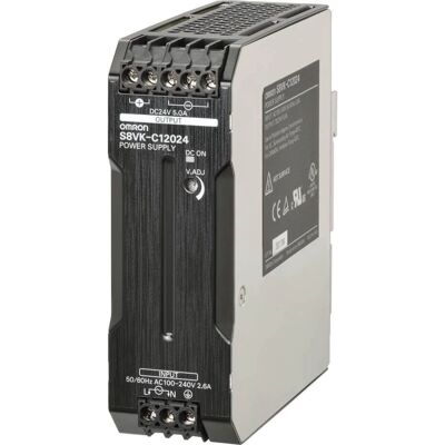 Alimentation Omron S8VK-C - 24V, 120W, Montage sur rail DIN - Publicité Alimentation Omron S8VK-C - 24V, 120W, Montage sur rail DIN - Publicité
