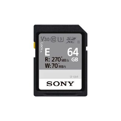 Sony SF-E UHS-II SD - SDXC 64GB Sony SF-E UHS-II SD - SDXC 64GB