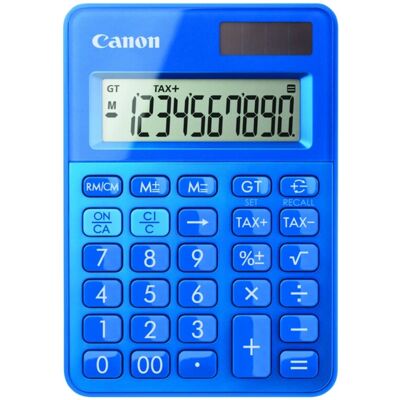 Canon LS-100K Calculator - 10-Digit Desk Blue Canon LS-100K Calculator - 10-Digit Desk Blue