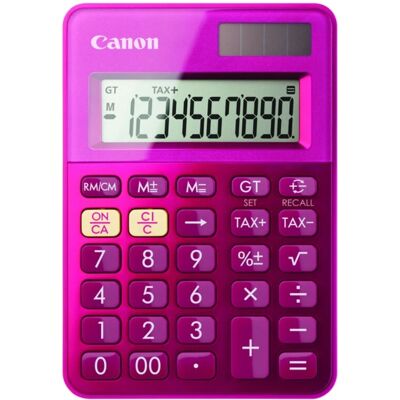 Kalkulator Canon LS-100K Różowy - Podstawowy na biurko Kalkulator Canon LS-100K Różowy - Podstawowy na biurko