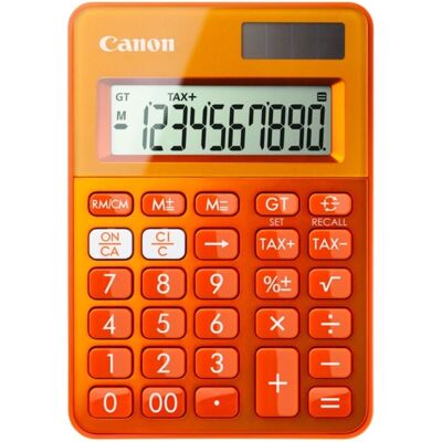 Calculadora Canon LS-100K Laranja - Básica de Mesa 10 Dígitos Calculadora Canon LS-100K Laranja - Básica de Mesa 10 Dígitos