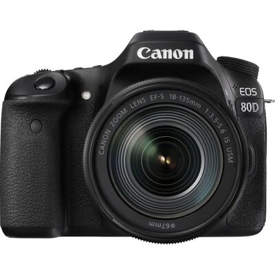 Canon EOS 80D - CMOS 24,2 MP - Objektiv Kit - Svart Canon EOS 80D - CMOS 24,2 MP - Objektiv Kit - Svart