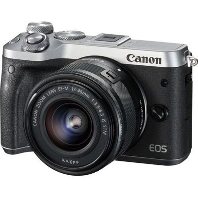 Canon EOS M6 - CMOS 24,2 MP, écran 3", Noir, Argent - Appareil photo hybride Canon EOS M6 - CMOS 24,2 MP, écran 3", Noir, Argent - Appareil photo hybride