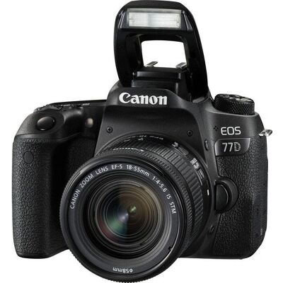 Canon EOS 77D - Noir + Objectif 18-55mm - Kit Appareil Photo - Publicité Canon EOS 77D - Noir + Objectif 18-55mm - Kit Appareil Photo - Publicité