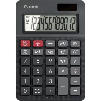 Canon AS-120 II 12-cijferige Desktop Calculator - Rekenmachine Canon AS-120 II 12-cijferige Desktop Calculator - Rekenmachine