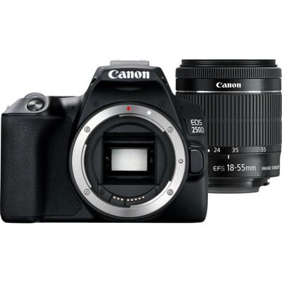Canon EOS 250D + EF-S 18-55mm f/3.5-5.6 III - DSLR Kamera - Svart Canon EOS 250D + EF-S 18-55mm f/3.5-5.6 III - DSLR Kamera - Svart