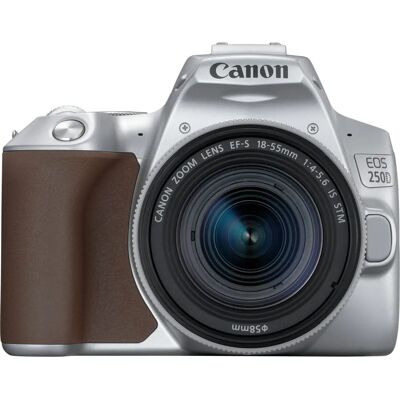 Canon EOS 250D - Kit 18-55mm IS STM Argent - Appareil photo reflex numérique - Publicité Canon EOS 250D - Kit 18-55mm IS STM Argent - Appareil photo reflex numérique - Publicité
