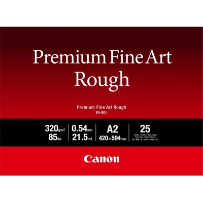 Canon Premium Bomull Fotorpapir A2 - Grov finish - 25 Ark Canon Premium Bomull Fotorpapir A2 - Grov finish - 25 Ark