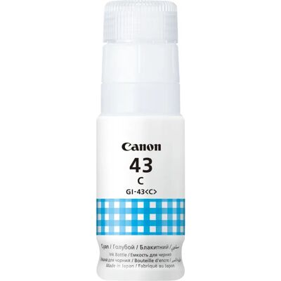 Canon GI-43C Cyan Mustekasetti - Alkuperäinen - PIXMA G540, G640 varten Canon GI-43C Cyan Mustekasetti - Alkuperäinen - PIXMA G540, G640 varten